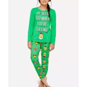 Never opened 2 piece Christmas pajamas from Justice. Size 12